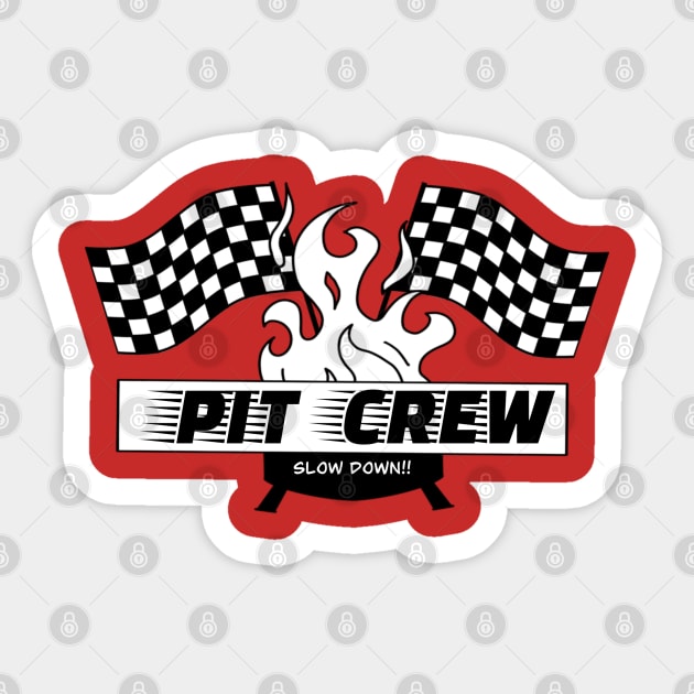 Pit Crew Sticker by AlstonArt